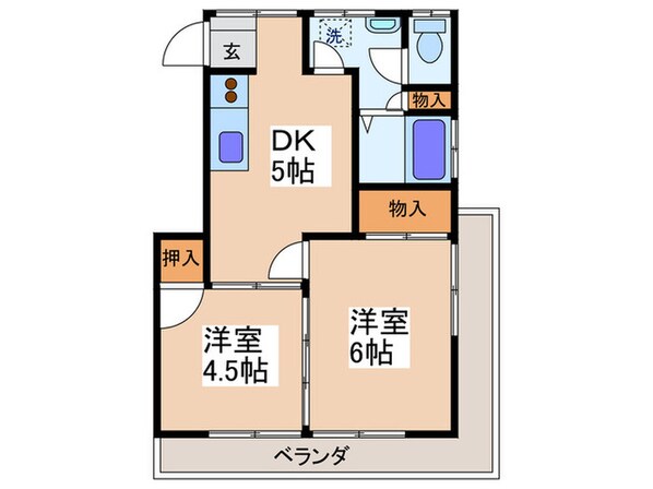 宝町山田アパ－トの物件間取画像